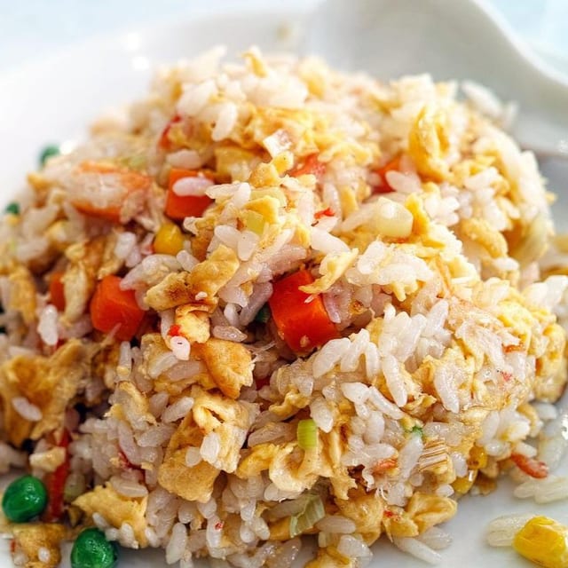 Egg fried rice.