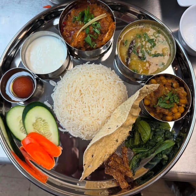 Chicken thali.