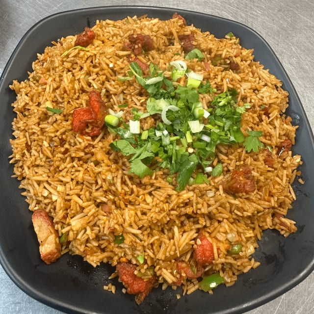 Chicken fried rice.