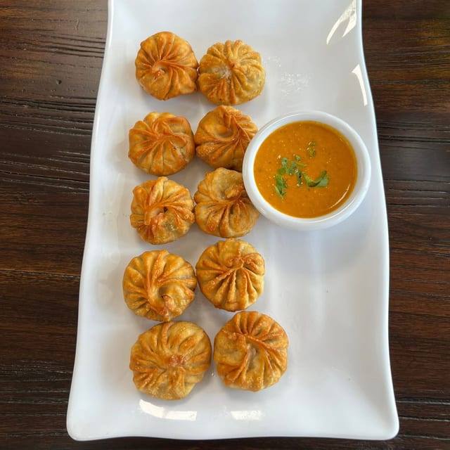 Chicken fried momo.