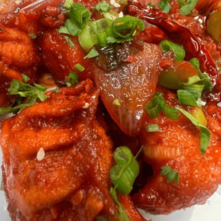 Veg chili momo