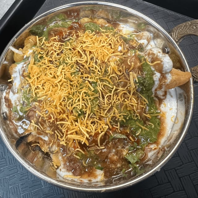 Samosa chaat.