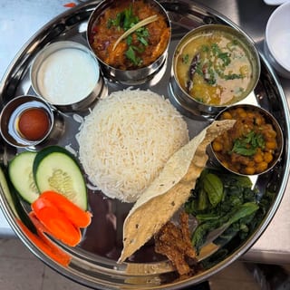 Goat thali